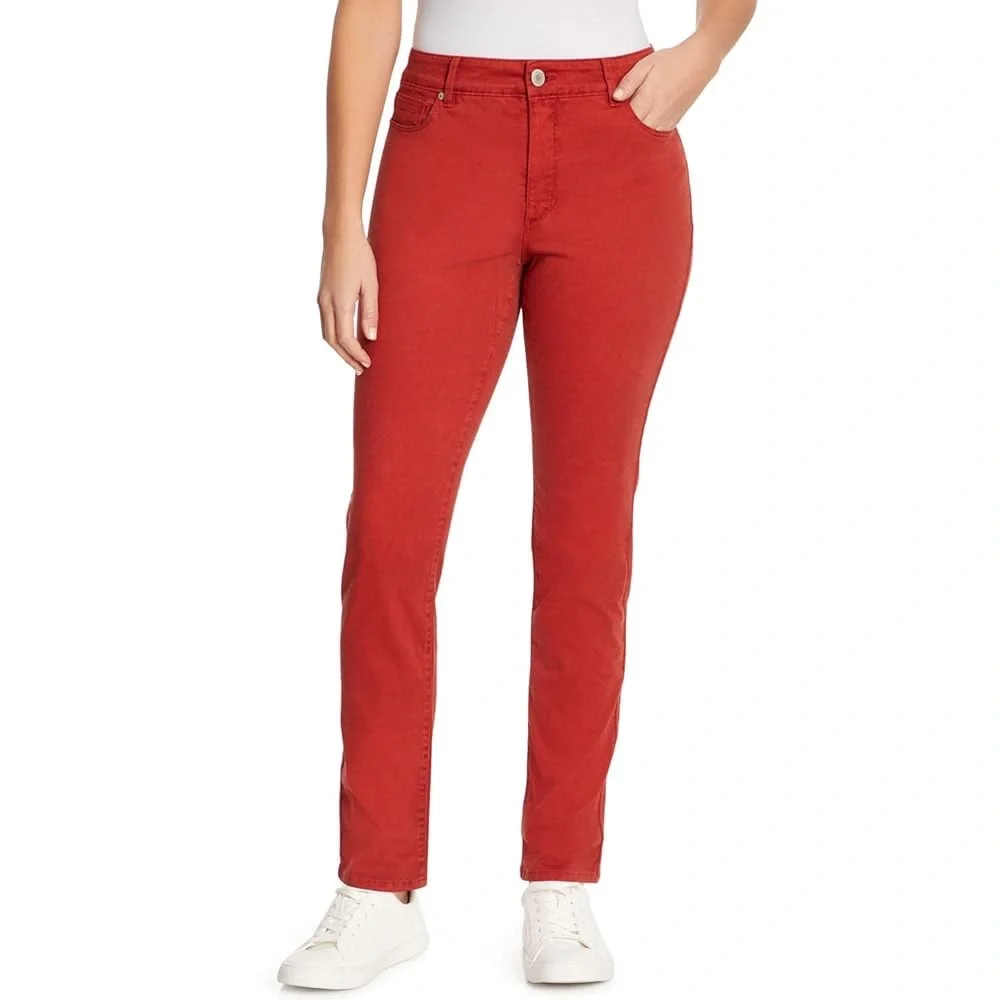 Bandolino Women's Straight Leg Burnt Orange Amy Jeans Size 10 | NWT - Picture 1 of 8
